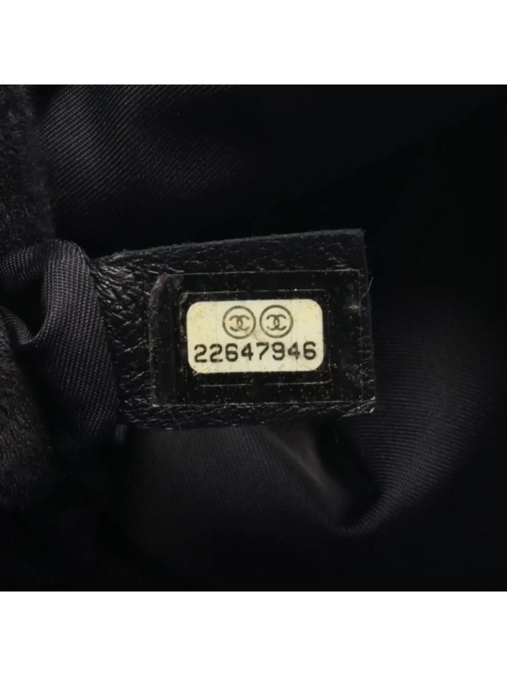 Chanel Backpack Air Line Blue Black White Nylon Leather